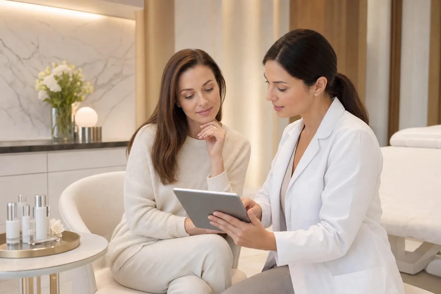 Doctor-led aesthetic consultation at SkinDrip