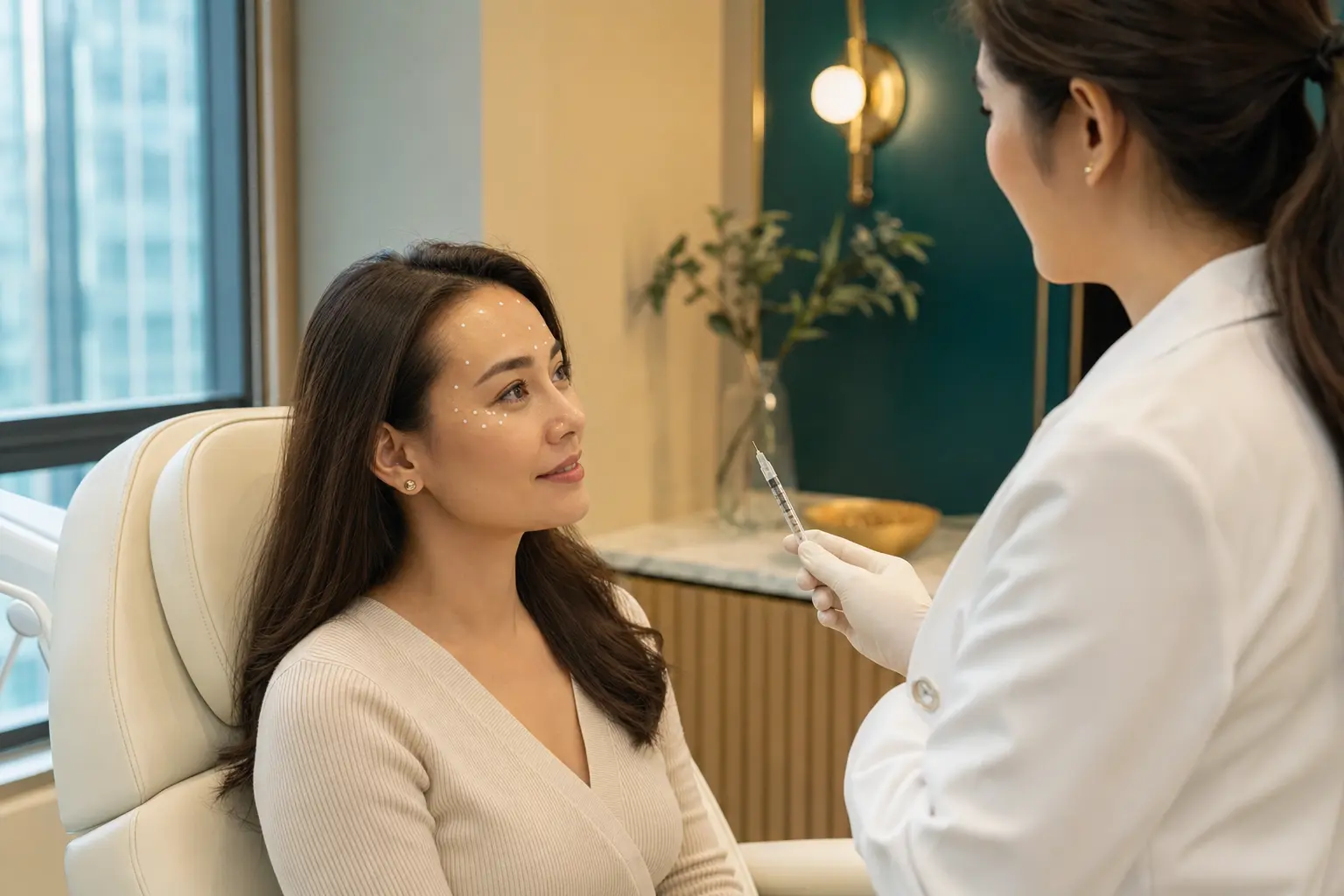 Anti-Wrinkle Injection consultation context at SkinDrip Aesthetics and IV Drip Clinic